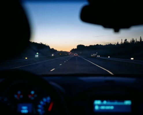Night driving tips in Pleasantville, New York